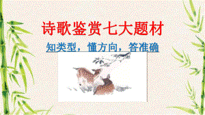 用古代诗歌阅读之题材分类课件.ppt