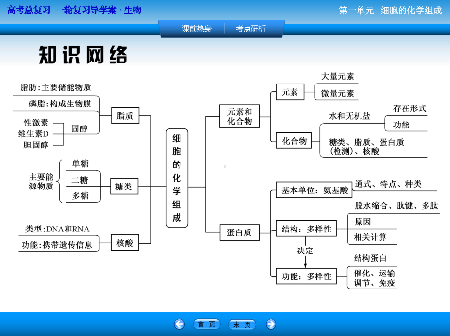 细胞的化学组成高考总复习一轮复习导学案·生物课件.ppt_第2页