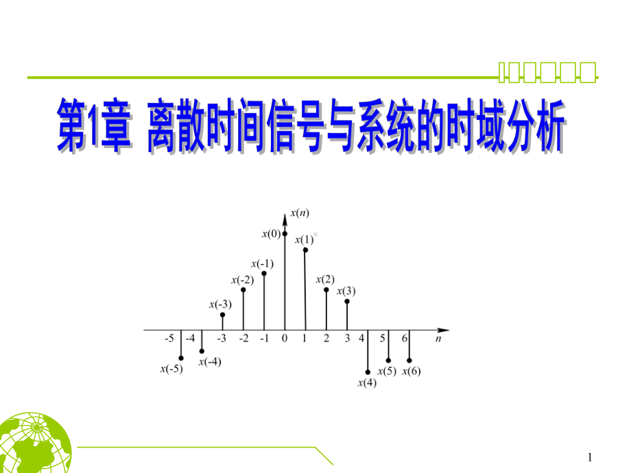 第1章离散时间信号与系统的时域分析剖析课件.ppt_第1页