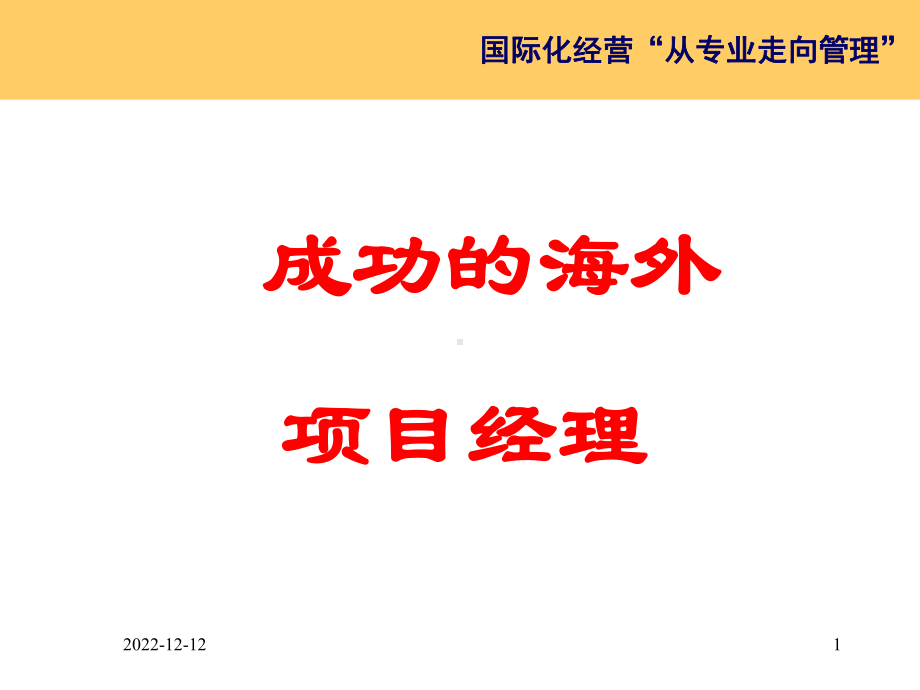 成功海外项目经理090708课件.ppt_第1页