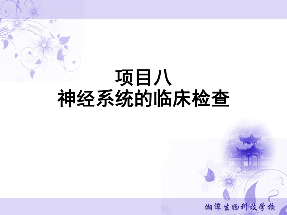 第八章神经系统的临床检查课件.ppt_第1页