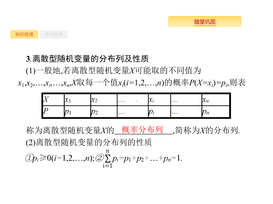 高考数学北师大(理)一轮复习课件：123-离散型随机变量及其分布列-.pptx_第3页