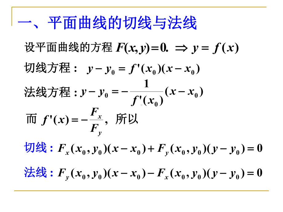 数学分析147隐含数的几何应用课件.ppt_第1页