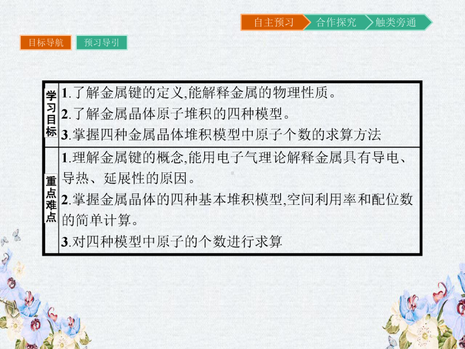 高二化学人教版选修3课件33金属晶体.pptx_第2页