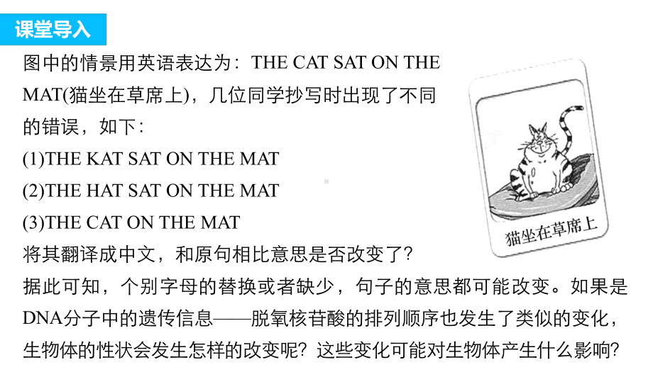 苏教版高中生物课件441基因突变和基因重组(步步高).pptx_第3页