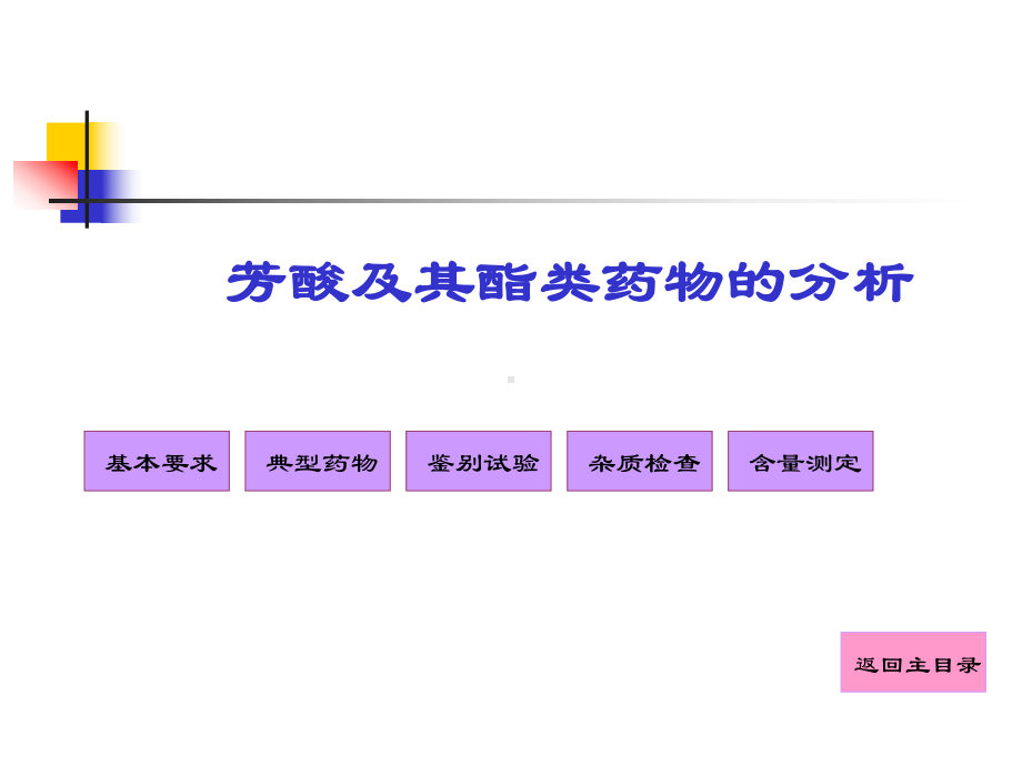 芳酸及其酯类药物的分析课件.ppt_第1页