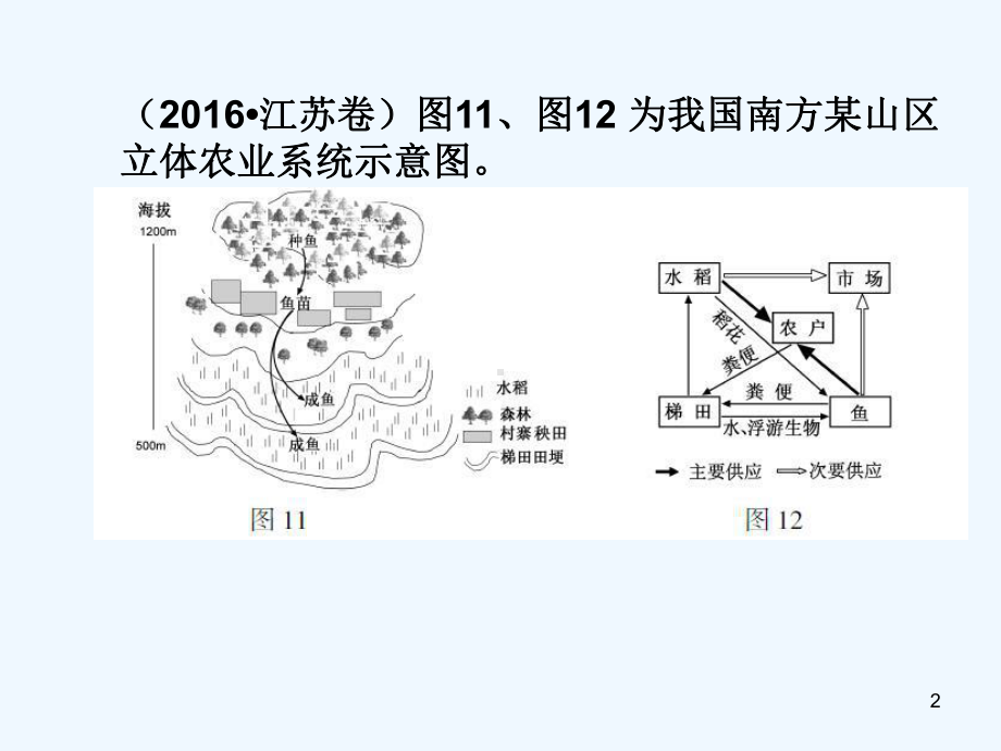 高考地理试题分类汇编-农业课件.pptx_第2页