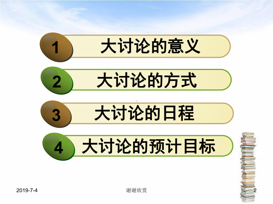 某某大学教育思想大讨论工作汇报模板课件.pptx_第2页