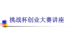 财务挑战杯讲座提纲课件.ppt