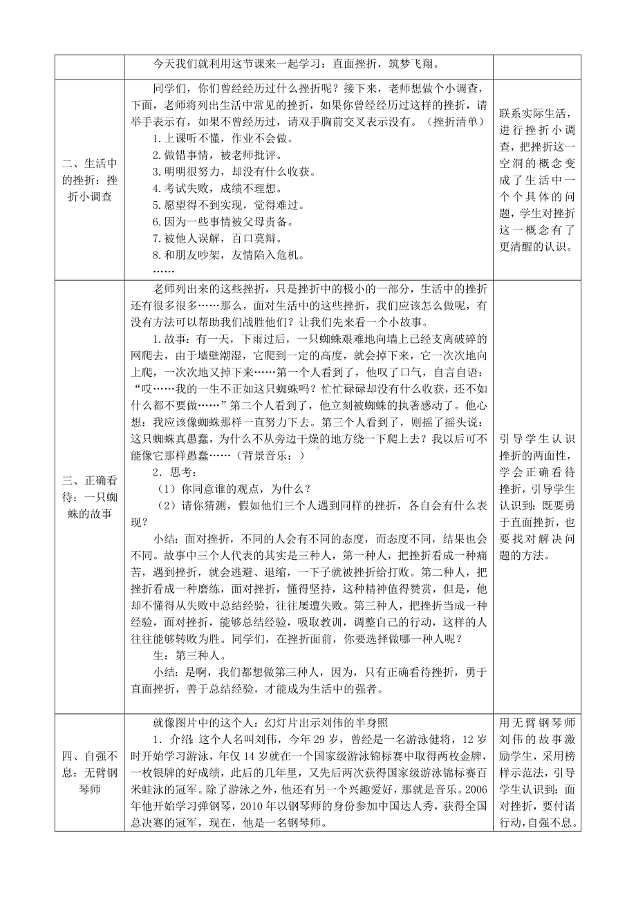 第四课面对挫折我不怕(2)（教案）-2022新辽大版四年级上册《心理健康教育》.doc_第2页