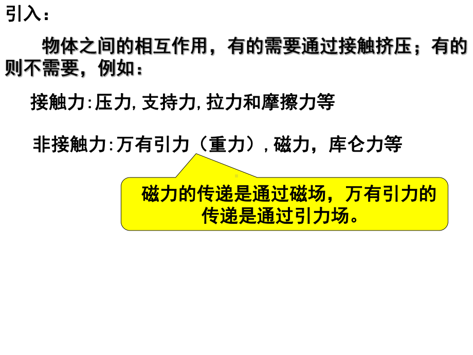 非接触力万有引力重力磁力库仑力等课件.ppt_第2页