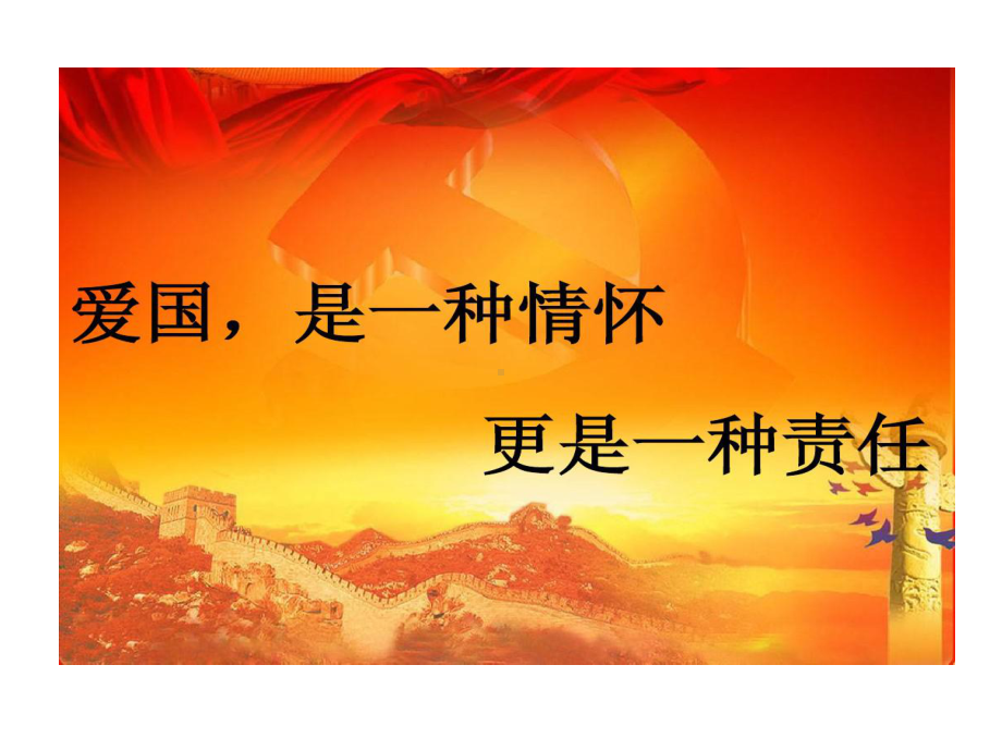 爱国是一种感情更是一种的责任课件.ppt_第1页