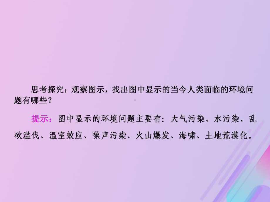 高中地理第一章环境与环境问题第二节当代环境的产生及其特点课件新人教选修6.ppt_第3页