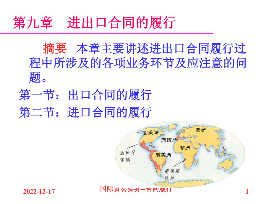 进出口合同的履行(-)课件.ppt_第1页