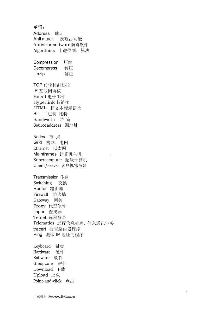 电子商务英语词汇-整理版.docx_第1页