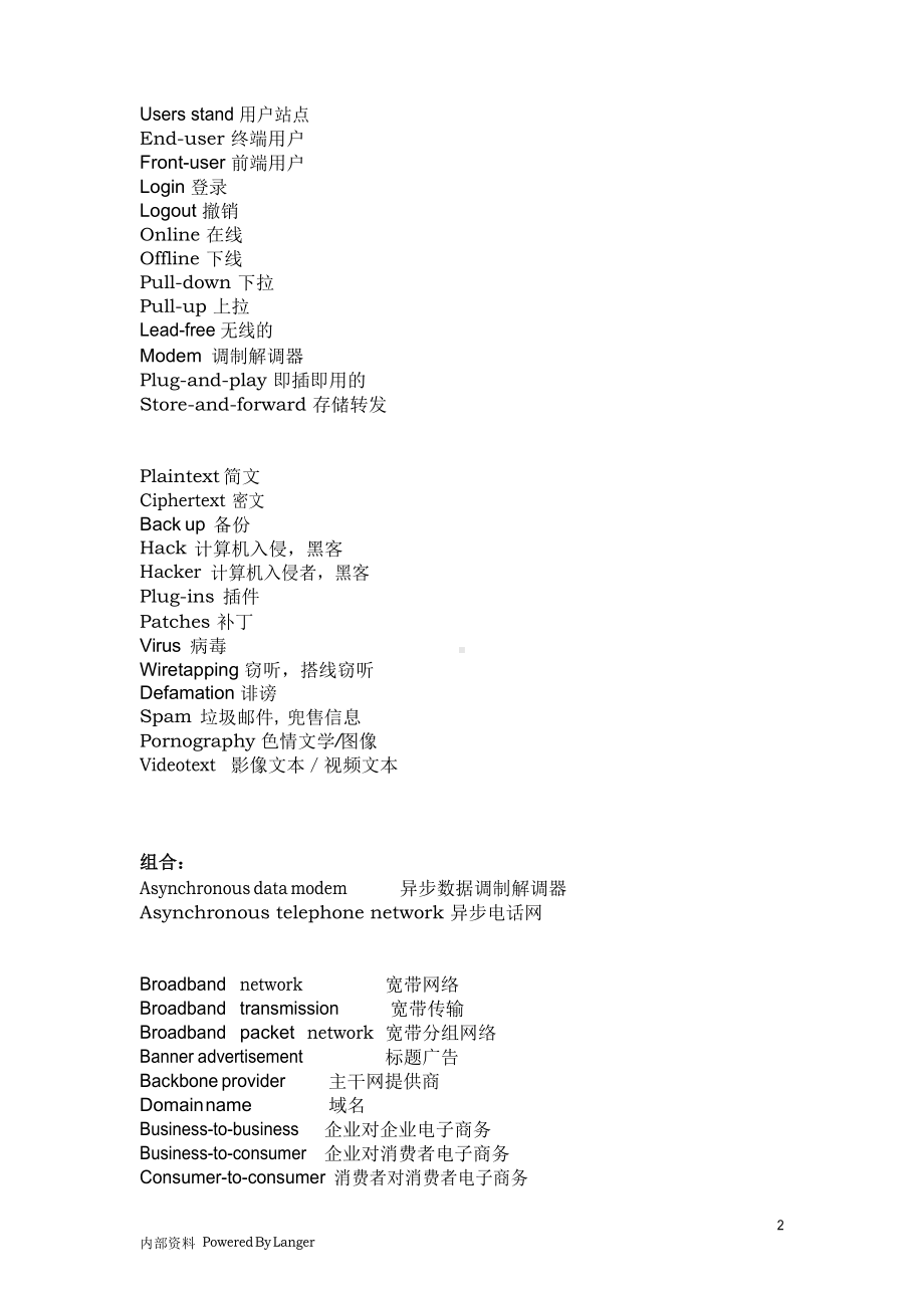 电子商务英语词汇-整理版.docx_第2页