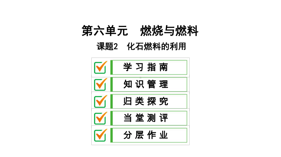 鲁教版九年级化学课件：第六单元-第二节-化石燃料的利用.pptx_第1页