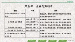 高考政治总复习课件：必修一-第五课-企业与劳动者-.pptx