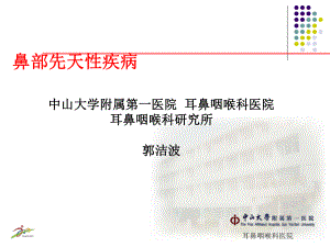 鼻部先天性疾病课件.ppt