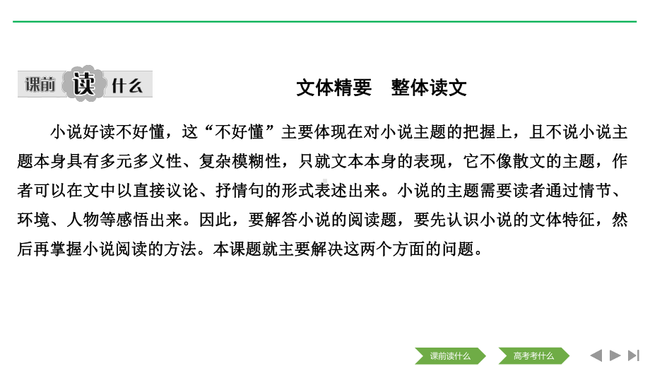 高考语文新大一轮浙江课件：专题三-专题一-小说阅读-.pptx_第2页