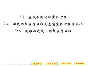 高考数学直线和圆的极坐标方程课件.ppt