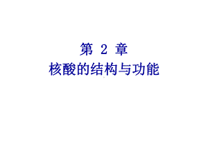 核酸的结构与功能概述课件.ppt