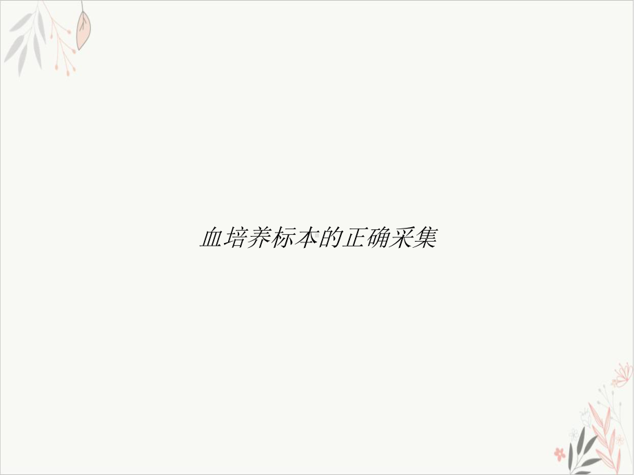 血培养标本的正确采集课件-.ppt_第1页