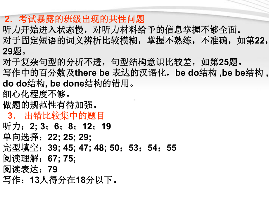 高中英语-第五单元试卷讲评课件-新人教版必修1.ppt_第3页