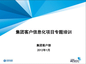 集团客户信息化项目专题培训课件.ppt