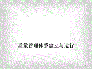 质量管理体系建立与运行课件.ppt