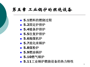 锅炉设备与原理chapter5工业锅炉的燃烧设备课件.ppt