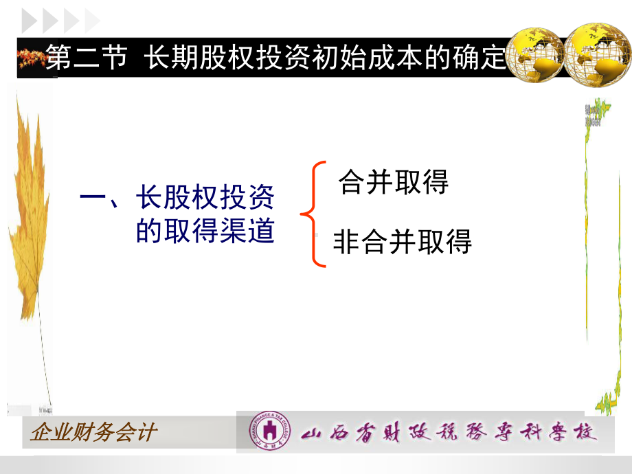 最新版企业财务会计课件-第四章第二节-长期股权投资初始投资成本的确定.ppt_第2页