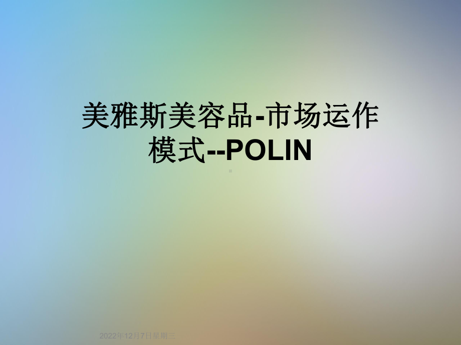 美雅斯美容品-市场运作模式-POLIN课件.ppt_第1页