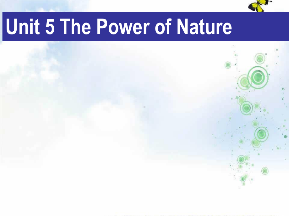 高中英语选修六+Unit+5+The+power+of+nature+warming+up&reading+课件.ppt（纯ppt,可能不含音视频素材）_第1页