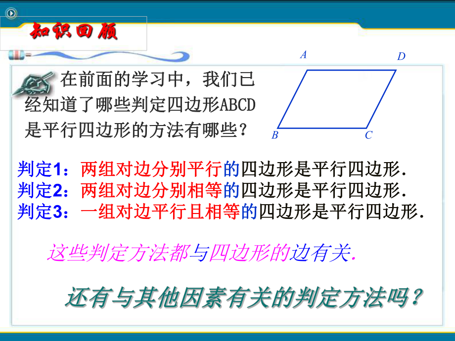 课件1：平行四边形的判定(第2课时).ppt_第2页