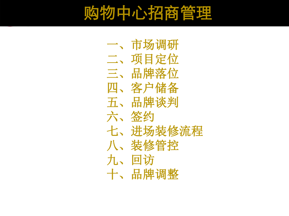 购物中心招商管理课件.ppt_第1页