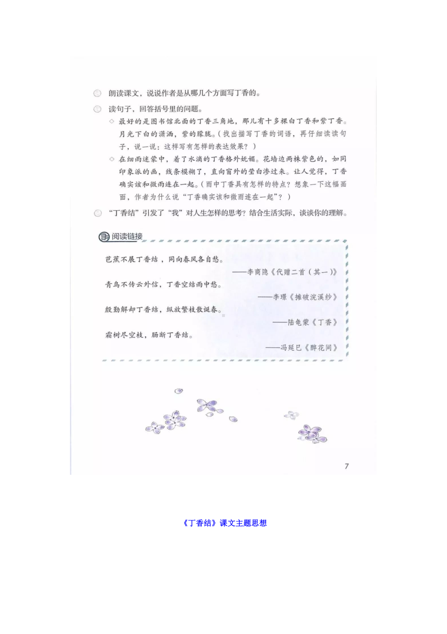 六年级上册语文素材 - 2《丁香结》 人教部编版.docx_第3页