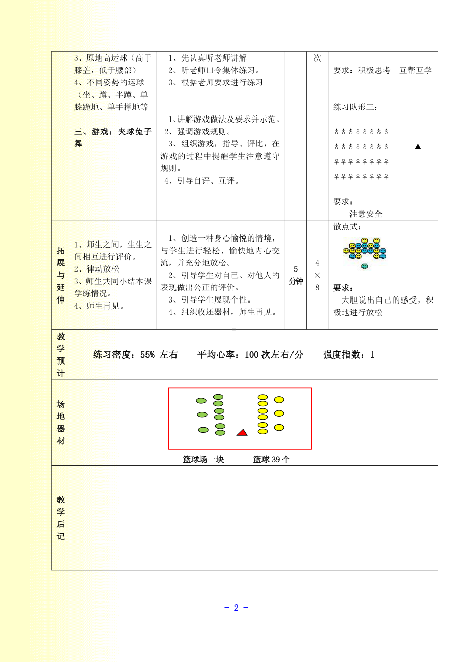 二年级体育教案-小篮球 全国通用.doc_第2页