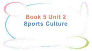 2022新牛津译林版（2020）《高中英语》选择性必修第二册Unit 2 Sports cultures 复习（ppt课件）.pptx