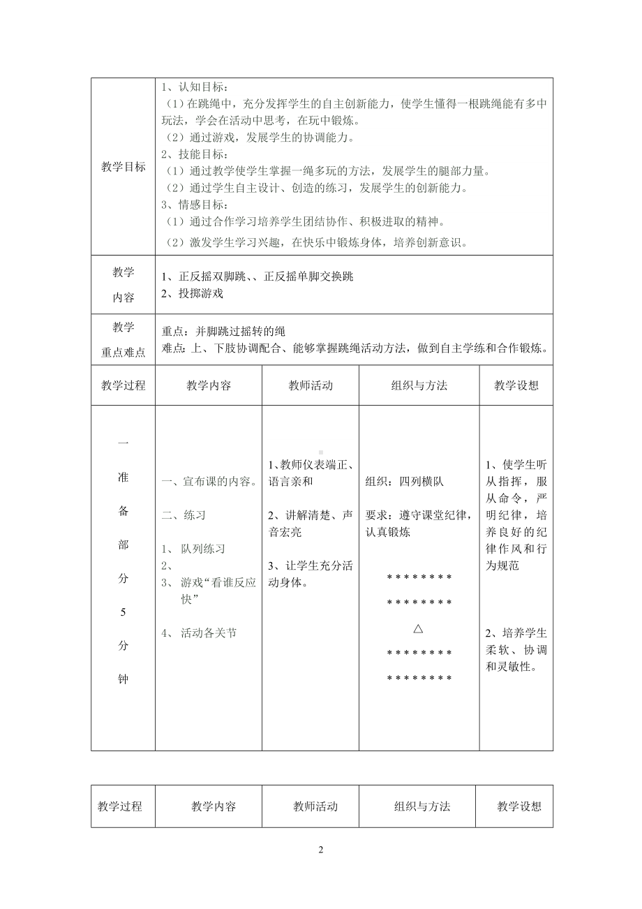 二年级体育教案-体育《跳绳》教学设计 全国通用.doc_第2页