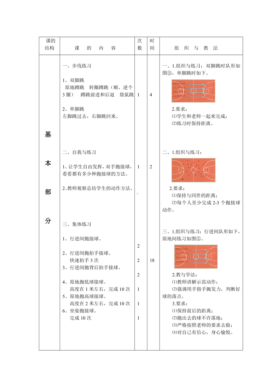 二年级体育教案-小球类与游戏—篮球抛接球全国通用.doc_第2页