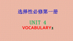 2022新牛津译林版（2020）《高中英语》选择性必修第一册Unit 4 单词语言点（ppt课件）.pptx