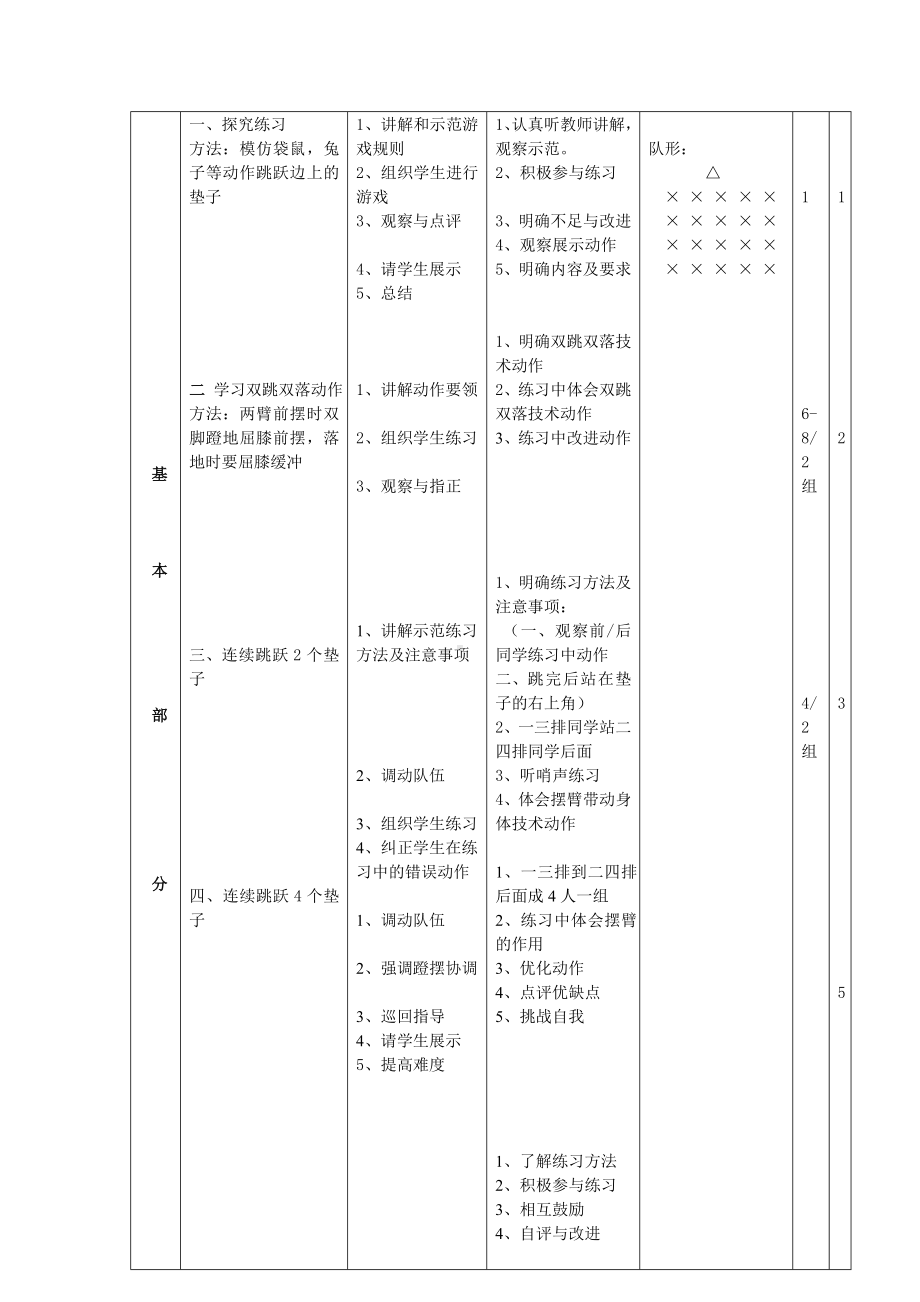 二年级体育教案-体育双跳双落 全国通用.doc_第2页