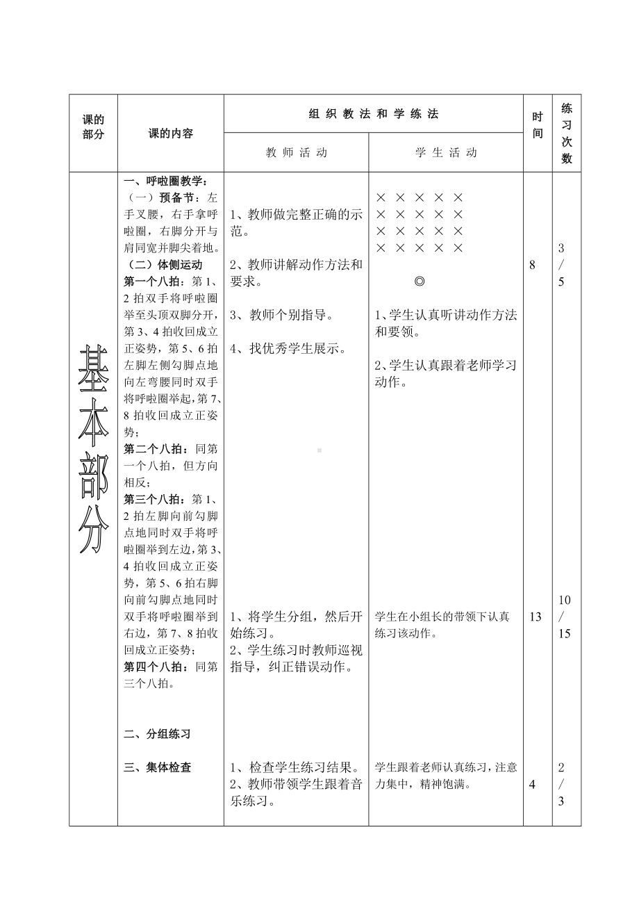 二年级体育教案-呼啦圈操 全国通用.doc_第2页