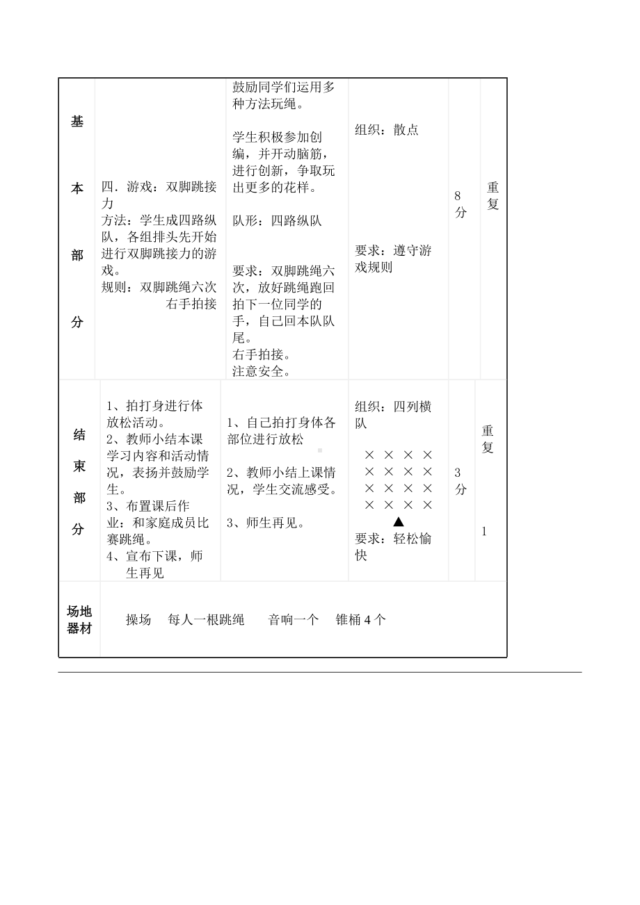 二年级体育教案-原地双脚跳绳 全国通用.docx_第3页