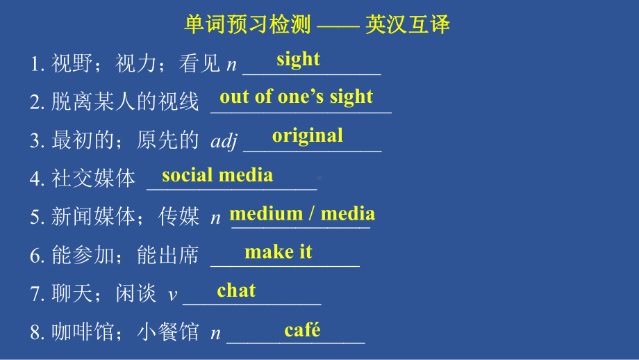 Unit 3 Welcome to the unit -Reading 词汇讲解（ppt课件）-2022新牛津译林版（2020）《高中英语》必修第一册.pptx_第1页