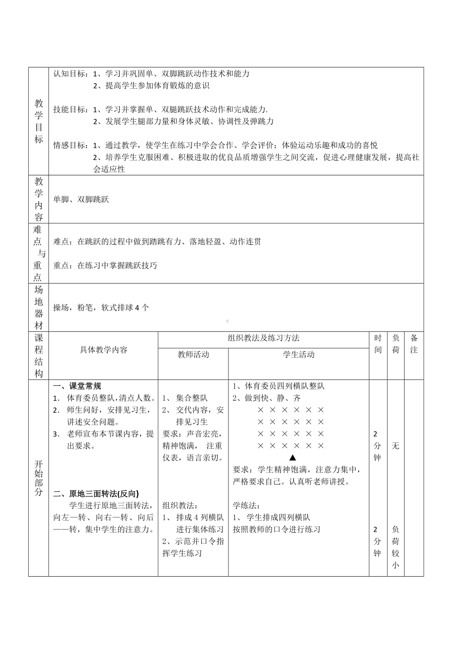 二年级体育教案-体育课发展跳跃能力教学设计 全国通用.doc_第3页