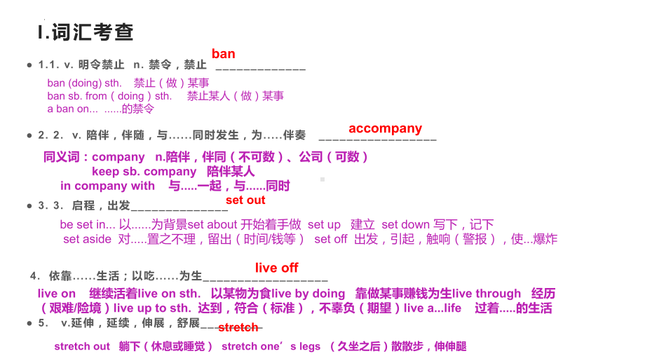 2022新人教版（2019）《高中英语》选择性必修第一册Unit 3 单词知识点归纳（ppt课件）.pptx_第3页