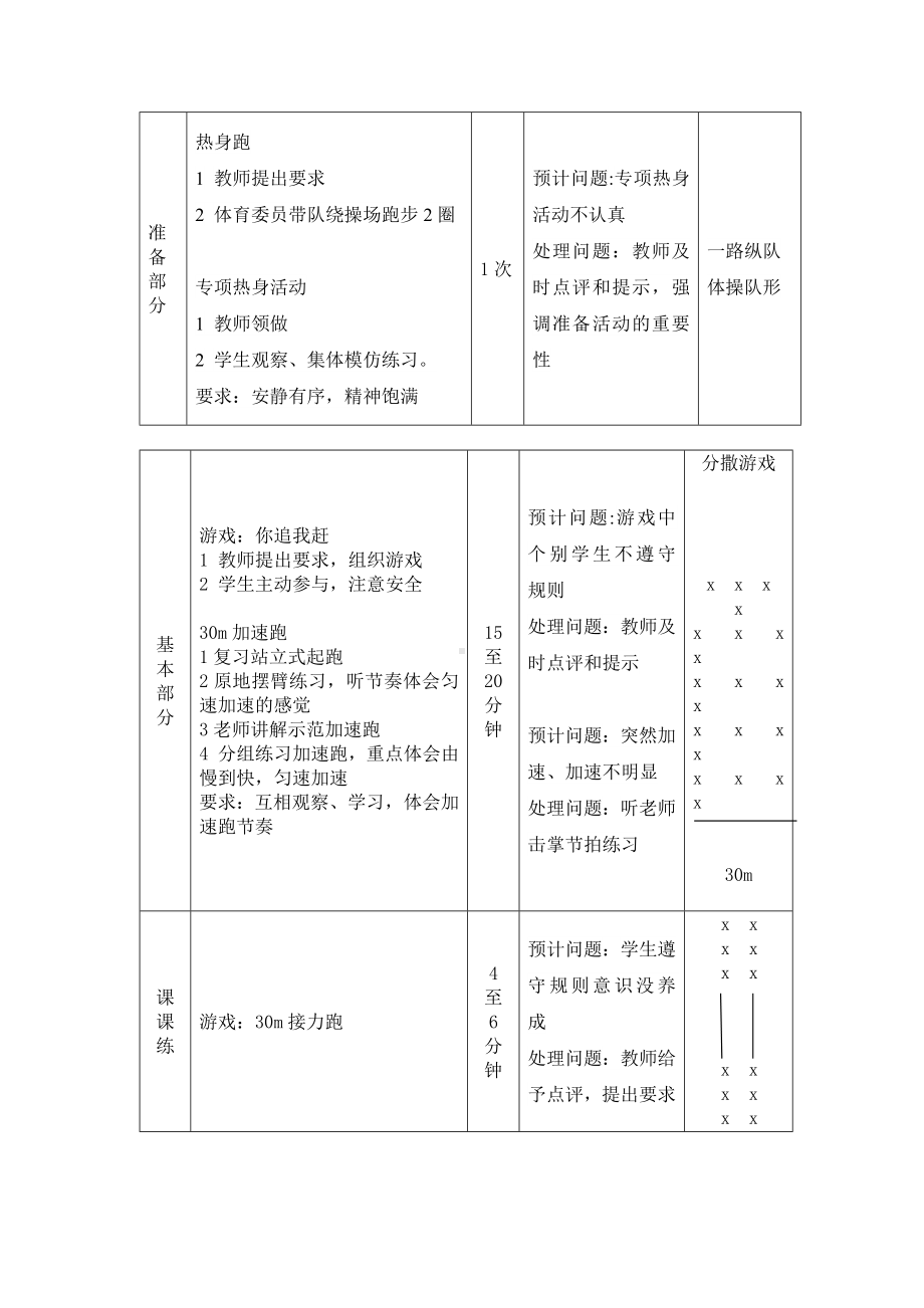 二年级体育教案-30m加速跑 全国通用.docx_第2页