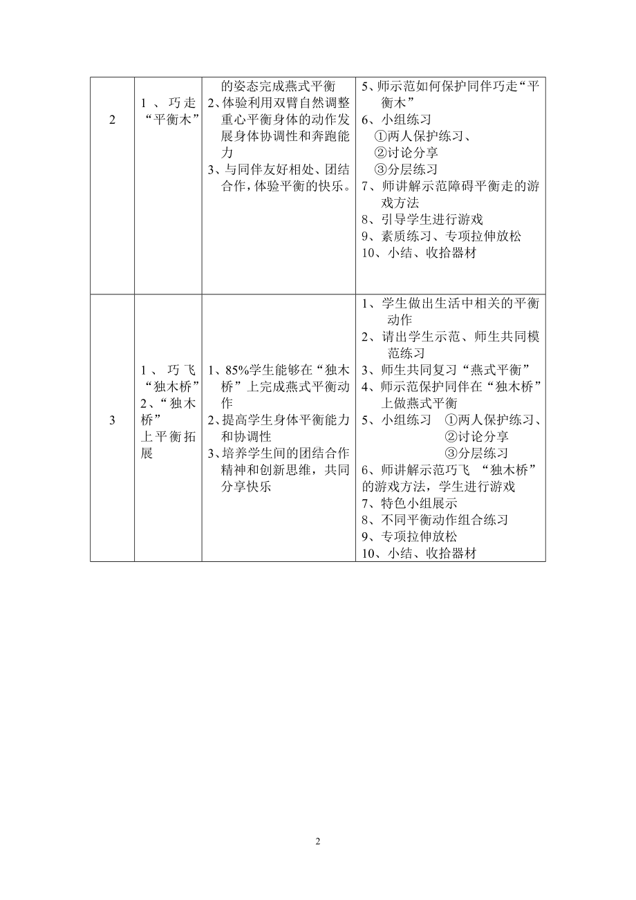 二年级体育教案- 平衡全国通用.doc_第2页